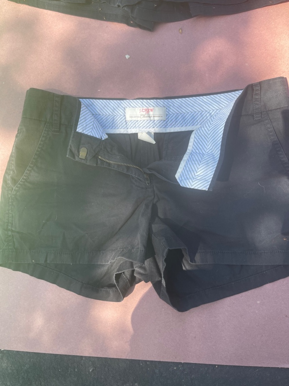 J. Crew Black Chino Shorts